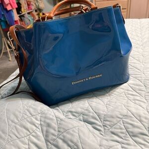 Dooney & Bourke large Barlow royal blue  satchel